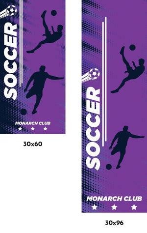 Soccer Single Vinyl Banner