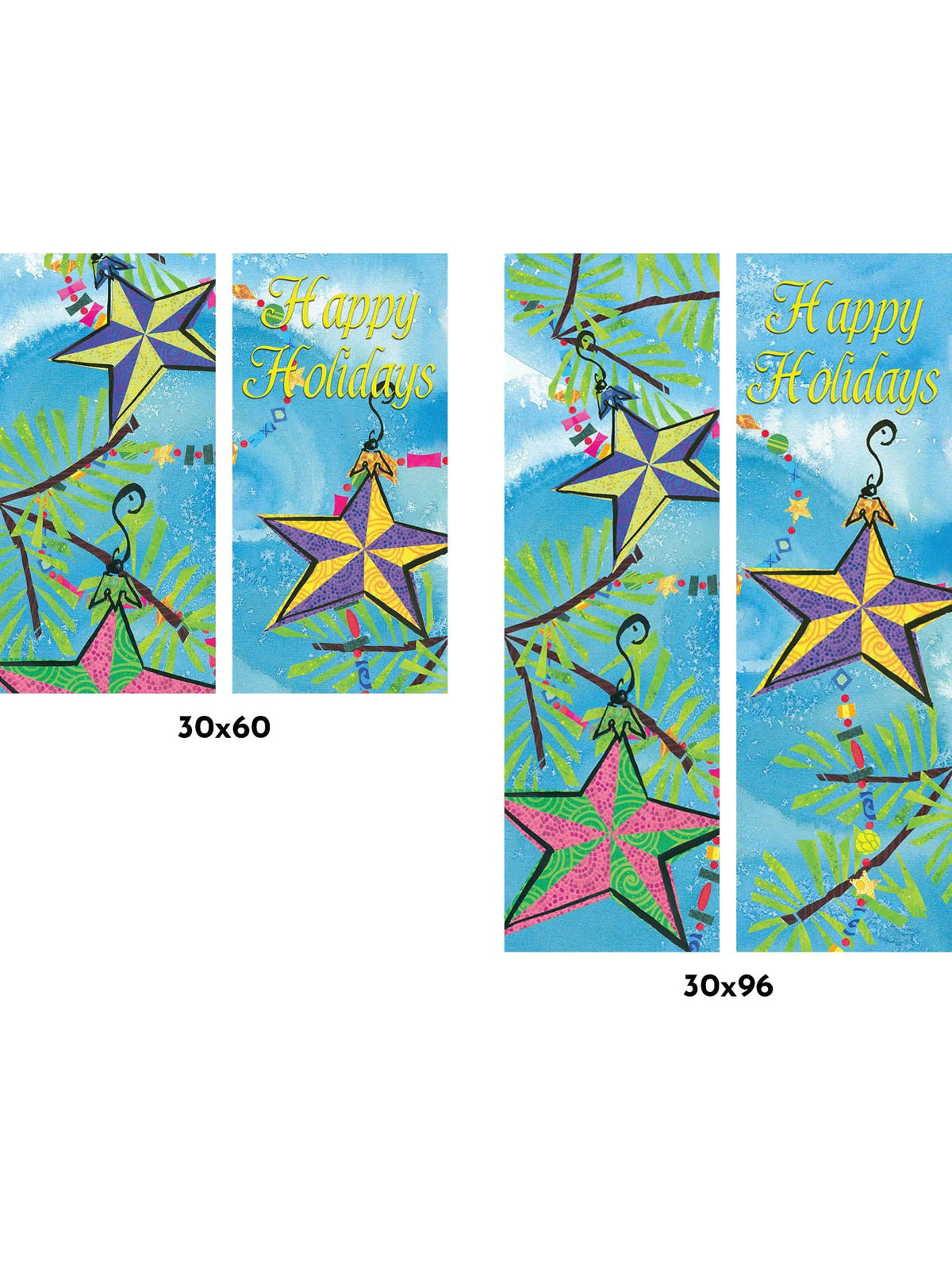 Star Ornaments Double Vinyl Banner Set