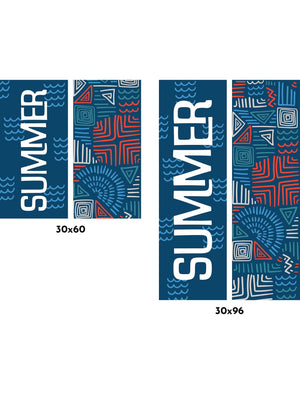 Summer - Geometric Pattern Double Vinyl Banner