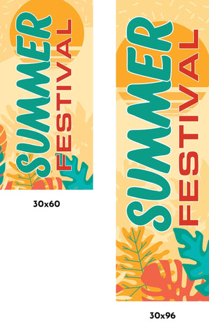 Summer Festival Single Vinyl Banner