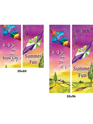 Summer Kite Double Vinyl Banner Set