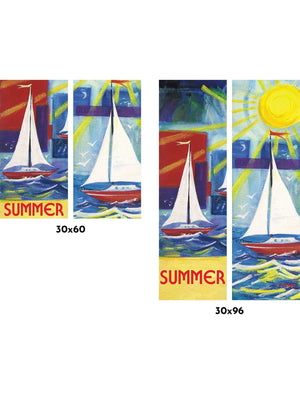 Summer Sailing Double Vinyl Banner Set