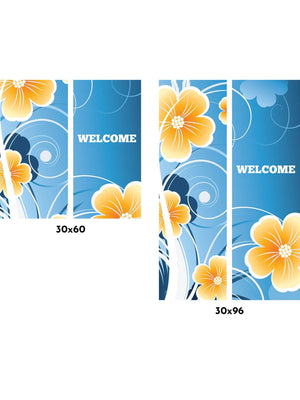 Summertime Flowers Double Vinyl Banner Set