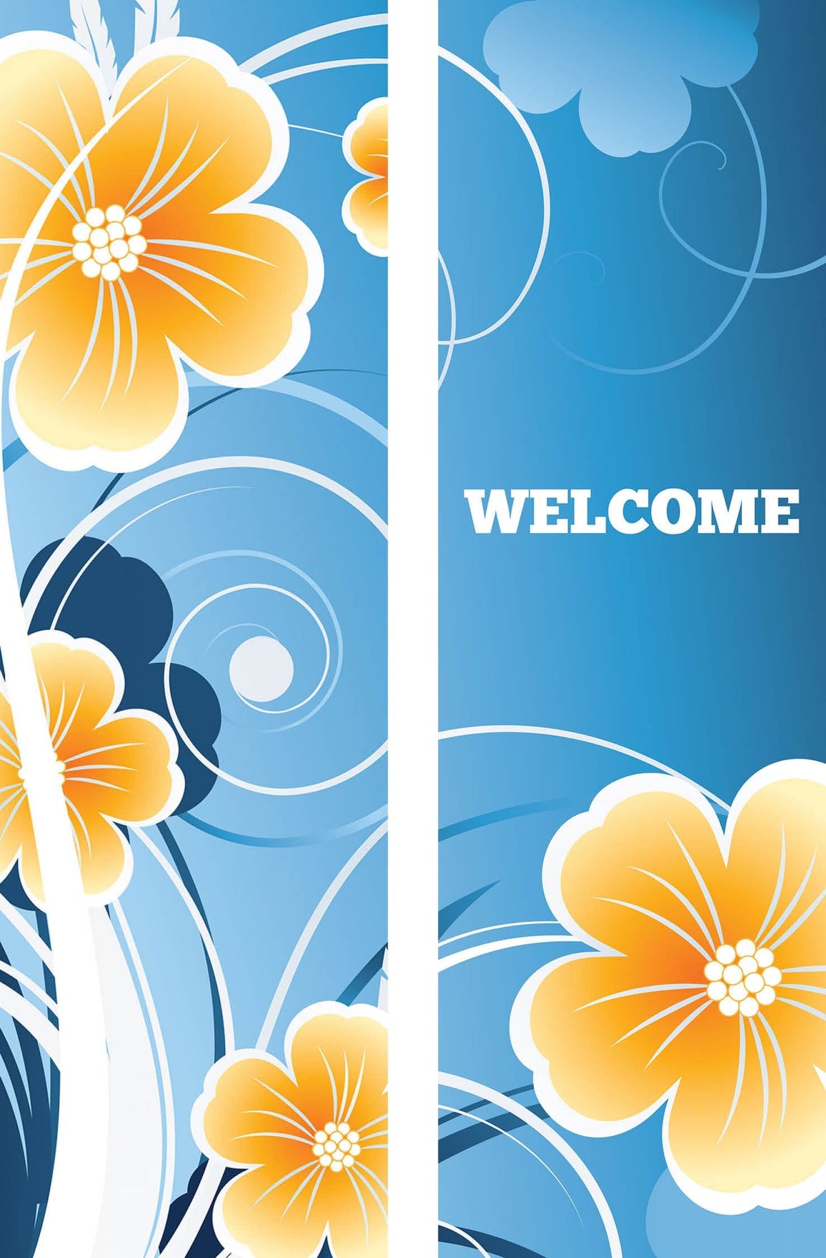 Summertime Flowers Double Vinyl Banner Set