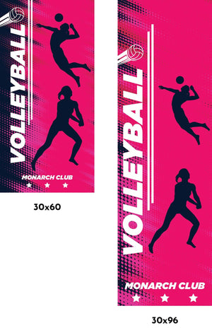 Volleyball Single Vinyl Banner