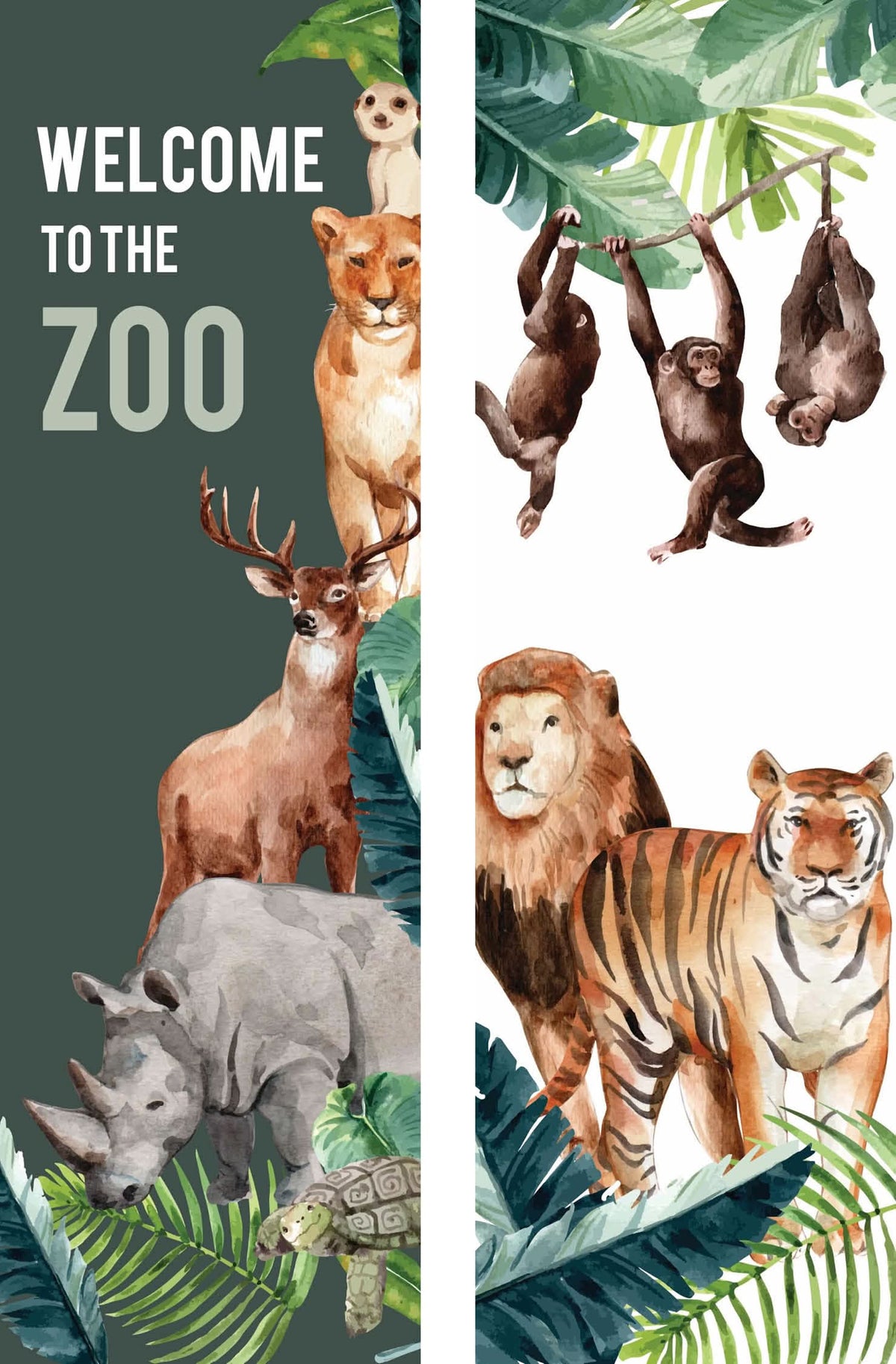 Welcome to the Zoo Double Vinyl Banner