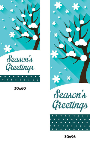 Winter Tree Single Vinyl Banner