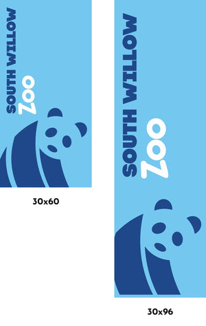 Zoo - Panda Exhibit Single Vinyl Banner