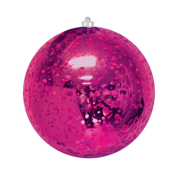 Dekra-Lite Mercury Round Cerise Ornament 4"