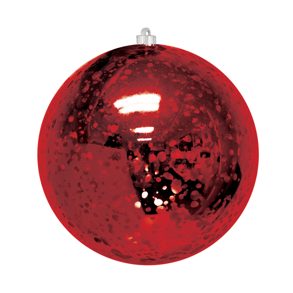 Dekra-Lite Mercury Round Red Ornament 8"