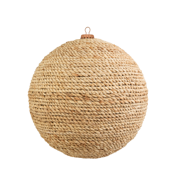 Burlap Round Ornaments