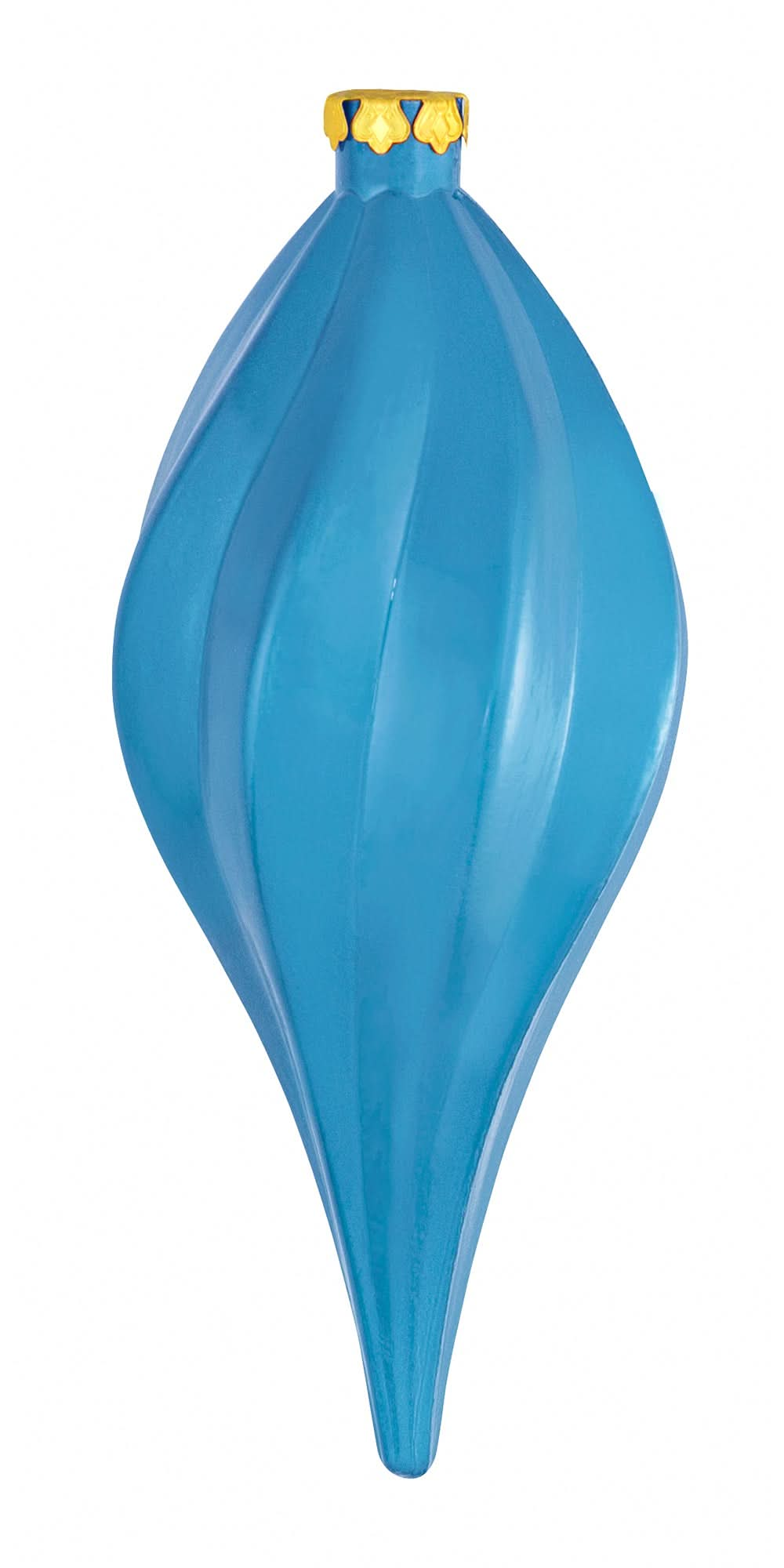 Dekra-Lite Teal Spiral Finial