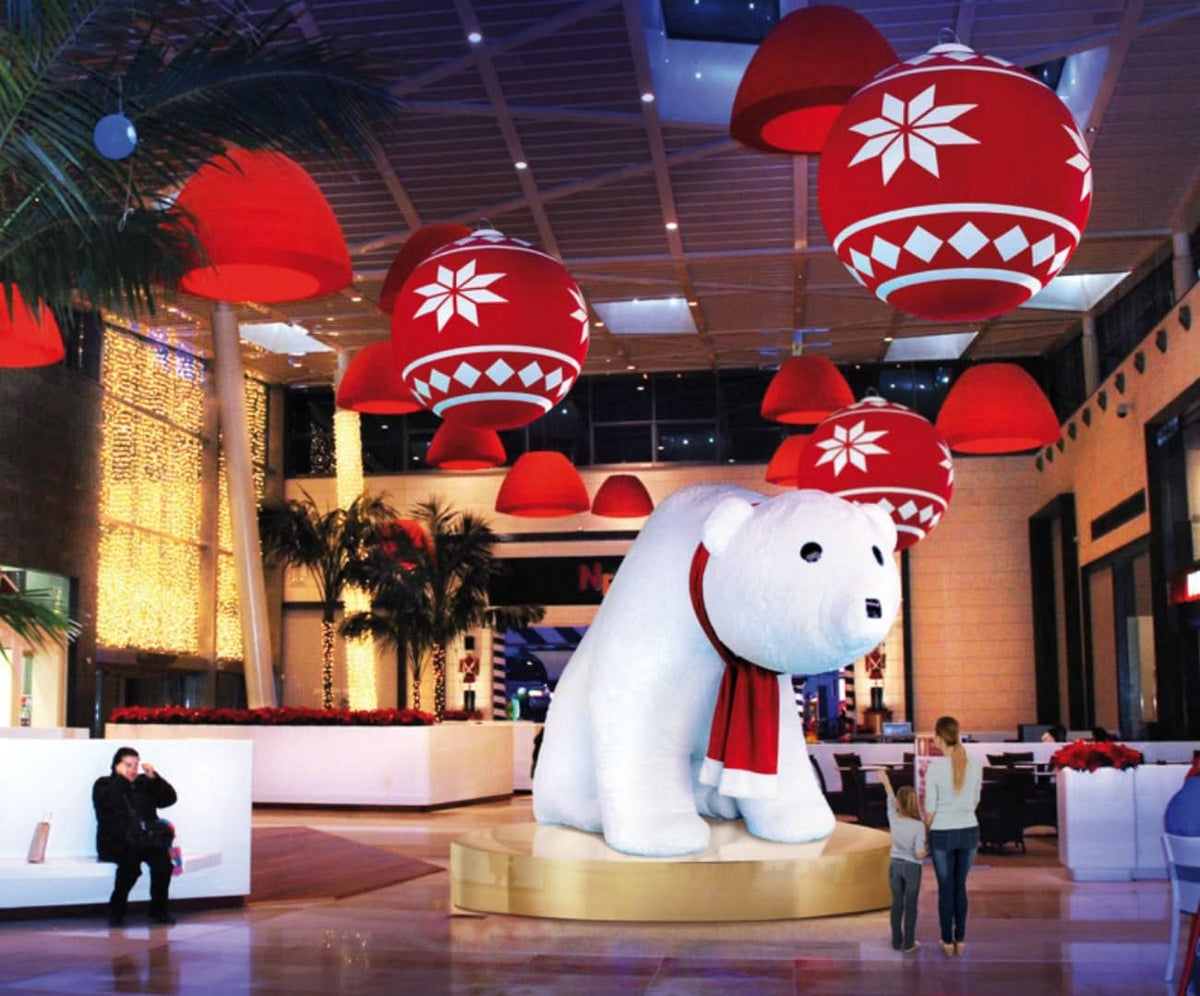 Dekra-Lite 10' Inflatable Polar Bear "Dennis" Display