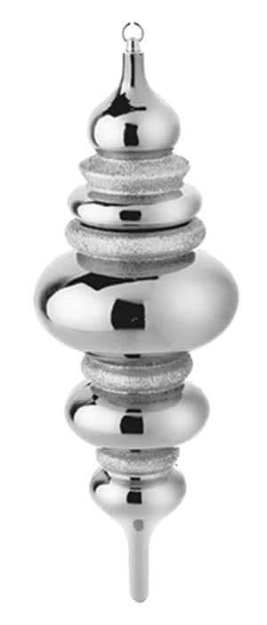 Dekra-Lite 23" Silver Finial Ornament